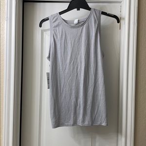 Gray workout shirt